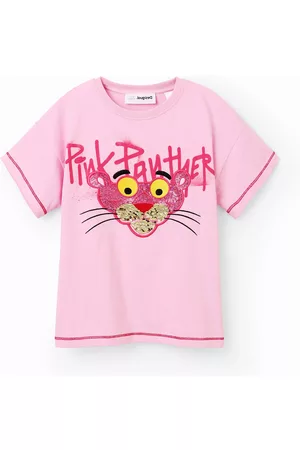 Desigual Niñas Camisetas - Camiseta 'Pink Panther