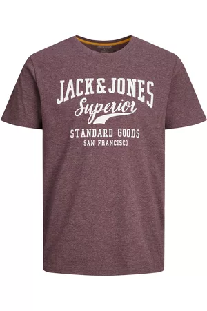 JACK & JONES - Camiseta amarilla JJAndy Tee Crew Hombre