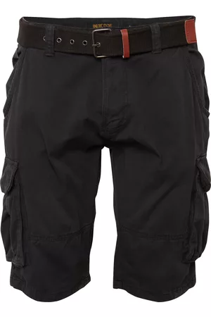 INDICODE JEANS Shorts vaqueros - black/negro 