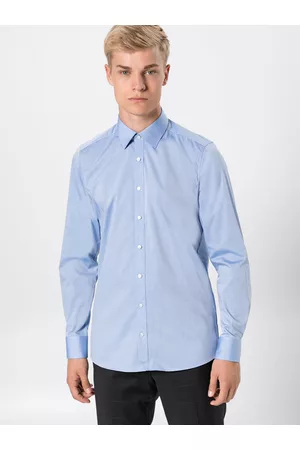 Olymp Hombre Camisas - Camisa de negocios 'Level 5 Chambray
