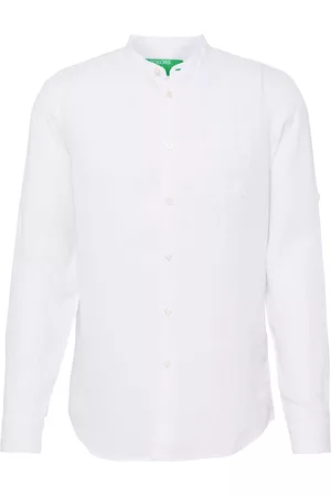 Benetton Hombre Con Cuello Mao - Camisa