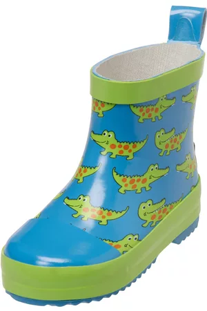 Playshoes Niñas De agua y lluvia - Botas de lluvia 'Krokodil
