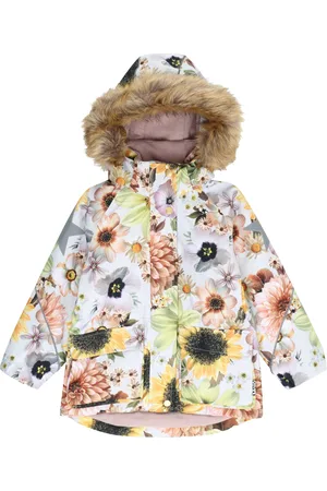 Winter Kids Girls Coat Shiny Jacket Thick Snow Down Mid-thigh Padded Warm  Hooded