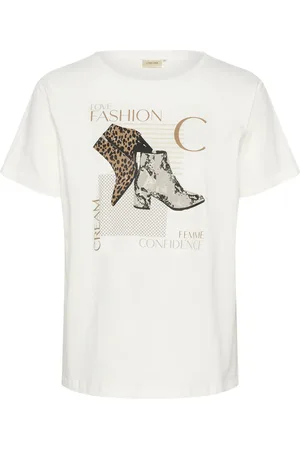 Cream Camiseta 