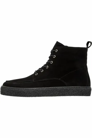 Bianco Botas con cordones 