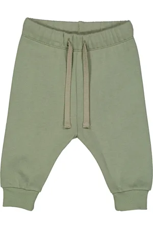 Green Cotton Pantalón