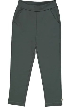 Green Cotton Pantalón 
