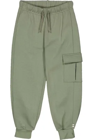 Green Cotton Pantalón