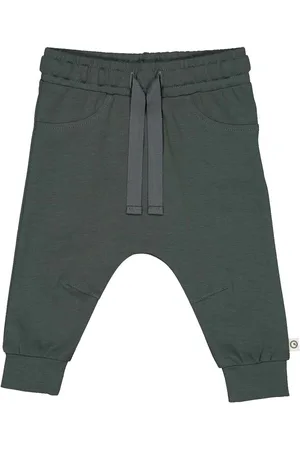 Green Cotton Pantalón