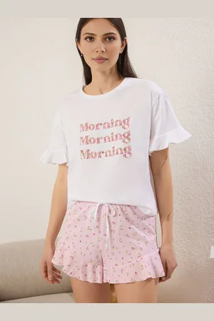 Trendyol Pijama de pantalón corto