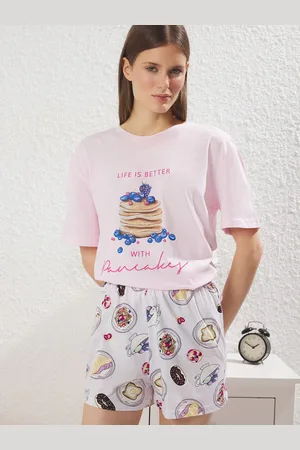 Trendyol Pijama de pantalón corto