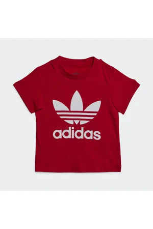 adidas FEF H JSY Y T-Shirt, Boy's, Scarlet, 1112 : : Moda