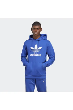 Sudadera roja con capucha y diseño delineado adicolor de adidas Originals