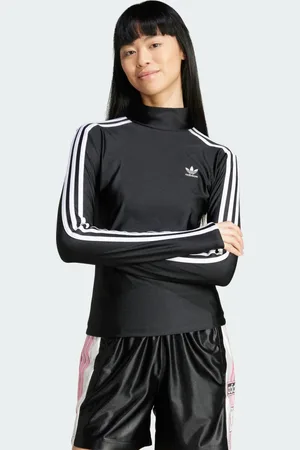 adidas Camiseta manga larga Adicolor Turtleneck 3 bandas