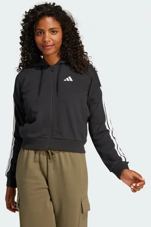 adidas Chaqueta con capucha Essentials French Terry 3 bandas