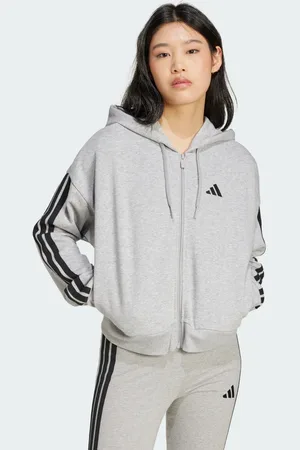 adidas Chaqueta con capucha Essentials French Terry 3 bandas