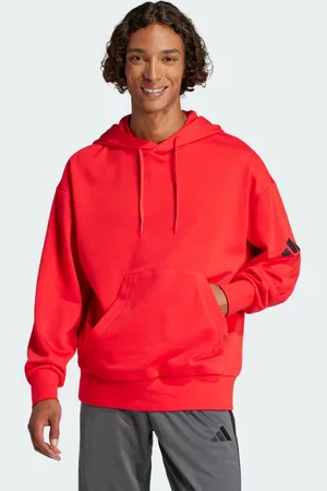 adidas Sudadera con capucha Essentials Loose-Fit 3 Bar Logo French Terry