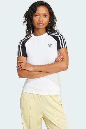 adidas Camiseta Adicolor Raglan Slim 3 bandas