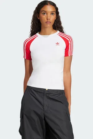 adidas Camiseta Adicolor Raglan Slim 3 bandas