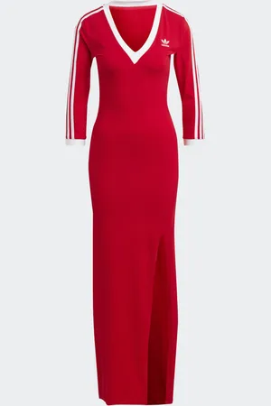 adidas Vestido Maxi Adicolor Classics 3 bandas