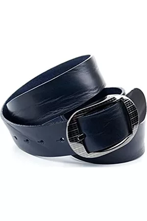 Anthoni Crown Hombre Cinturones - F3lr.380 Cinturón, Azul (Dunkelblau 080), 115 (Talla del Fabricante: 100) para Hombre
