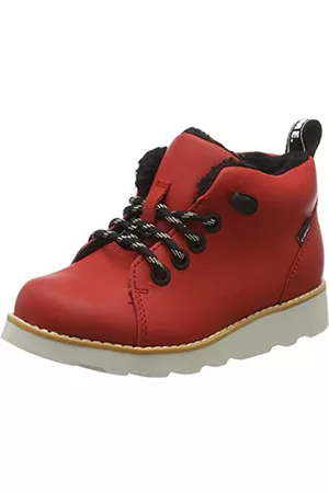 Clarks Crown Tor K, Botas Clasicas Niños, Rojo (Red Leather Red Leather), 29 EU