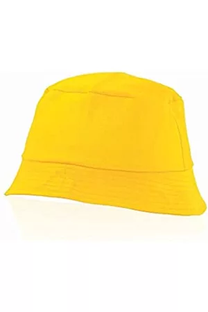 eBuyGB Hombre Sombreros - Sombrero de Pescador Unisex, 100% algodón, Hombre, Sombrero, 12899, Amarillo, Talla única