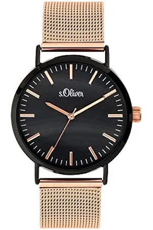 S.Oliver Reloj Digital de Cuarzo para Mujer con Correa de Piel - SO-1125-LD