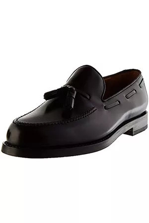  Lottusse Mocasines con borlas L3087 para hombre, Negro - :  Ropa, Zapatos y Joyería