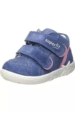 Superfit Niñas Zapatillas - Starlight, Calzado para Aprender a Andar Niñas, Azul/Rosa 8000, 19 EU