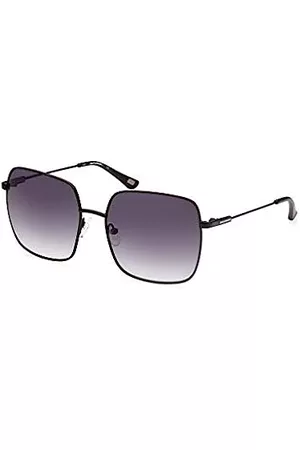 Skechers Mujer Gafas de sol - Eyewear SE6097 Gafas, Matte Black/Gradient Smoke, 58 para Mujer