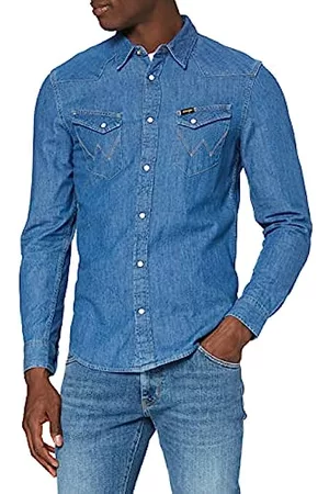 Chaqueta Vaquera Western Mid Stone Wrangler para Hombre