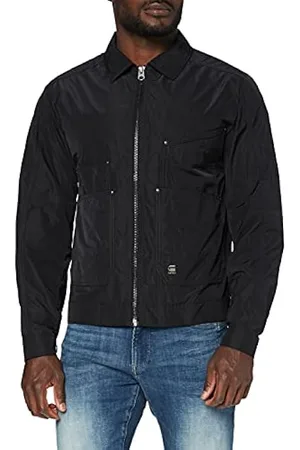 G-Star Raw Meefic Squared Quilted Hooded Jacke para Hombre, Negro (Dk Black  D22716-B958-6484), XS: .es: Moda