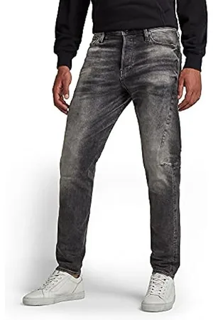 G-Star Raw Rackam - Jeans ajustados 3D para hombre, Negro 