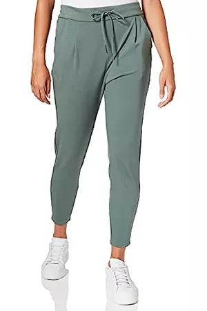 Mujer Ancho Pierna Pantalones - Moda Cintura Alta Loose Fit Leggings con  Bolsillos Casual P…