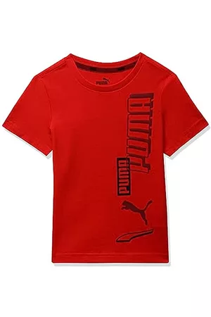 Camiseta Puma Niño Alpha Graphic Tee Roja