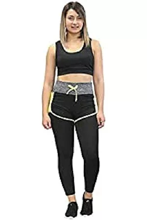 Softee Softee Pantalones para Mujer., Mujer, Pantalones, 75889, Negro/Amarillo, Extra-Large