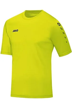 CAMISETA JAKO RUN 2.0 MANGA CORTA, AMARILLA NEÓN NIÑO.