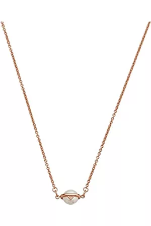 Emporio Armani Mujer Collares de oro - Collar con colgante, para mujer, de , de plata de ley en tono oro rosa, EG3532221