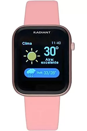 Radiant - Colección L.A. - Reloj Inteligente, Smartwatch con Pulsometro,  Tensiometro, Monitor de Sueño y función de Pulsera Actividad Digital. para  Hombre y Mujer. Compatible con Android iOS : : Moda