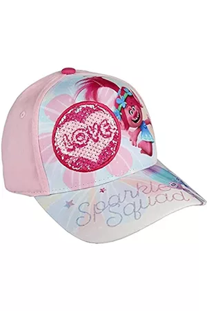 CERDÁ LIFE'S LITTLE MOMENTS Niñas Gorras - Premium Trolls Gorra de Tenis, Color Rosa, 52-58 cm (2200002911)