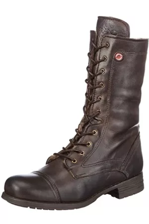 NoBrand Mujer Botas - Santa Fe - Botas clásicas de Cuero Mujer, Color marrón, Talla 40