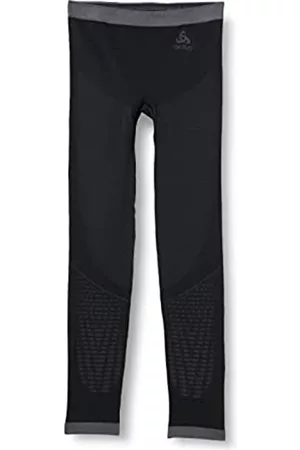 Odlo Kinder PERFORMANCE WARM Baselayer Leggings, Black - Graphite Grey, 152/164