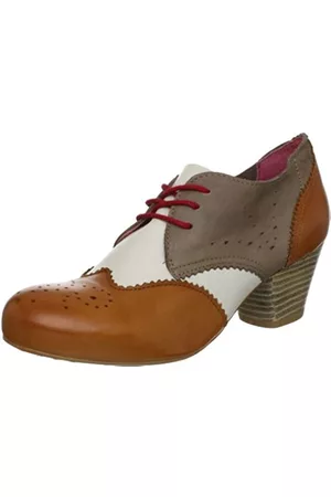 NoBrand Mujer Con cordones - Carol 997303.00 - Zapatos de Cordones de Cuero para Mujer, Color marrón, Talla 37