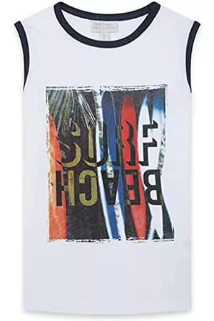 Tuc Tuc Niños Camisetas de interior - Tuc Surf Club, Camiseta Niños, Blanco, 10 Años