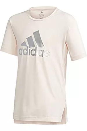 adidas G A.R. Glam T-Shirt Camiseta para niños, Infantil, Pnktin/Silvmt, 164