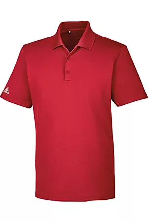 adidas Hombre Polos - Men Golf Performance Polo Shirt, Hombre, Rojo, S