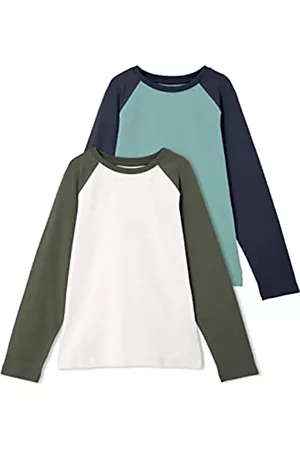 NAME IT Niños Conjuntos de ropa - Nkmvijan 2P LS Top Noos Camiseta sin Mangas, Blue Surf/Pack:Packed with White Alyssum, 134/140 para Niños