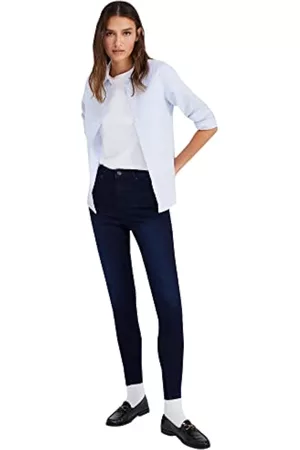 Springfield Jeans Slim Cropped Lavado Sostenible Pantalones Vaqueros,  Medium_Blue, 38 para Mujer: : Moda