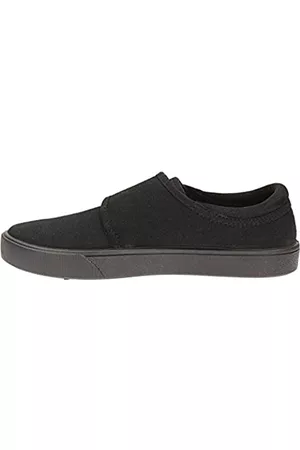 Clarks Niños Zapatillas - Hopper Run, Zapatos de vestir par uniforme Unisex niños, Negro (Negro Black Fabric), 29.5 EU Ancho